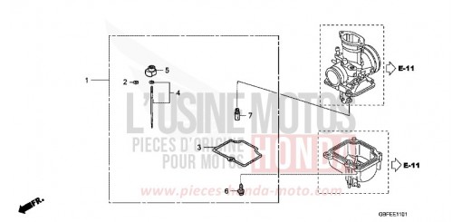 VERGASER O.P. (BAUSATZ) CR85R7 de 2007